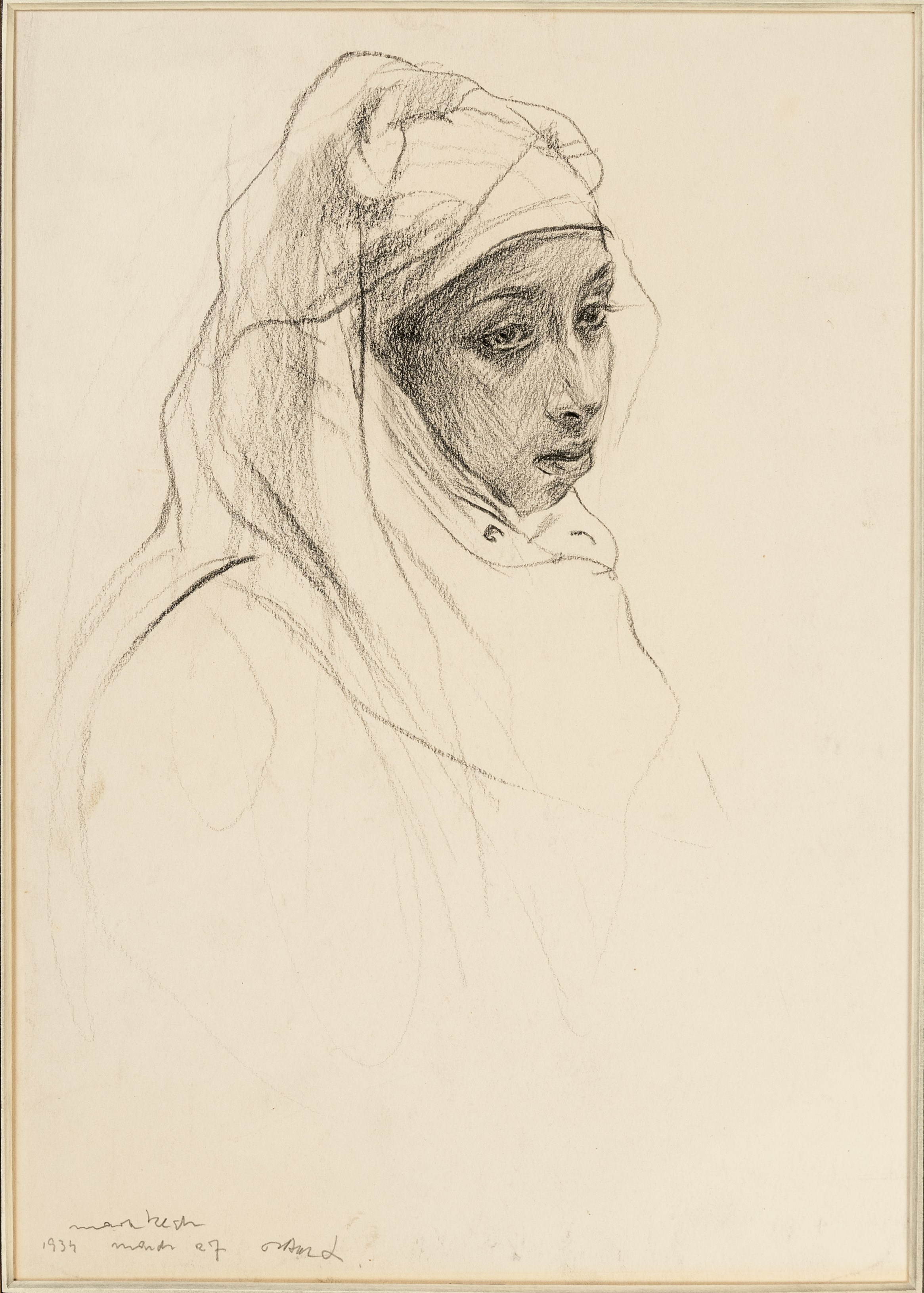 Head of a Moroccan Girl